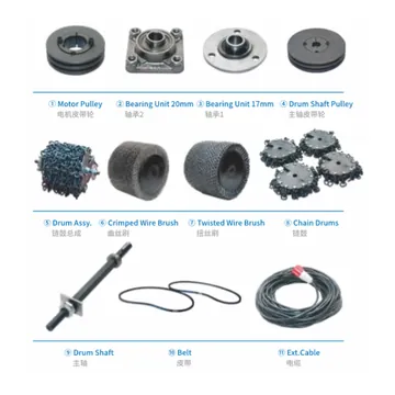 Electric Descaling Chain Machines view 2