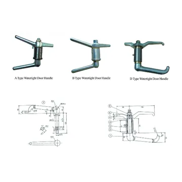 Marine Watertight Door Handles Dog Assemblies — Hardware supplied by GY Marine