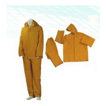 Rain Suits Yellow with Hood — Clothing supplied by GY Marine