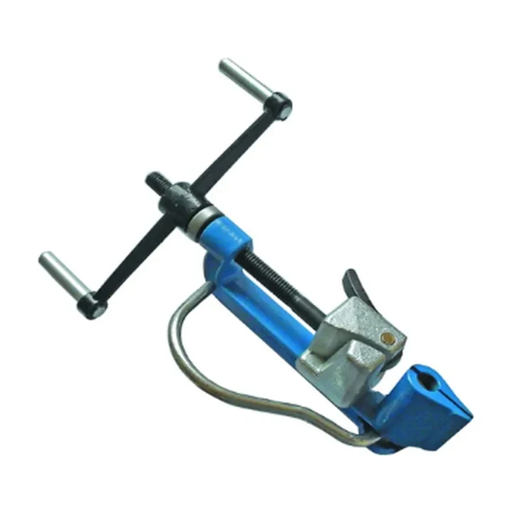 Specification sheet for Banding Clamps&tools showing catalogue codes, sizes and ratings