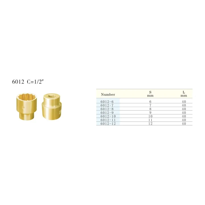 Specification sheet for Socket showing catalogue codes, sizes and ratings