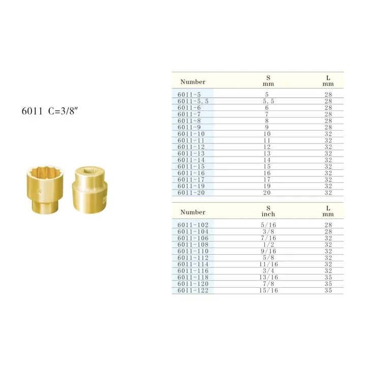 Specification sheet for Socket showing catalogue codes, sizes and ratings