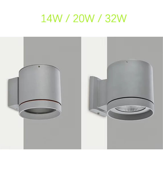 14W 20W 32W round single direction wall downlight