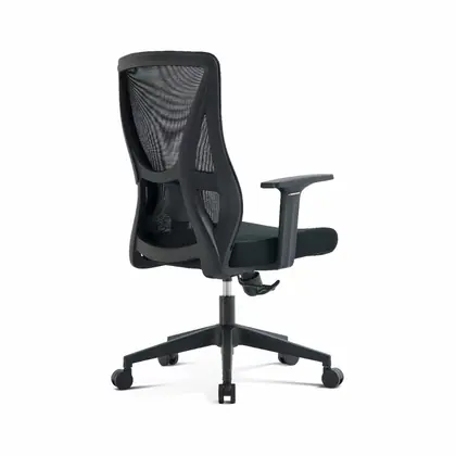 Affordable Price Swivel Chair Mesh Comfortable Middle Back Task Office Chair - Black Mesh view 4