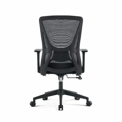Affordable Price Swivel Chair Mesh Comfortable Middle Back Task Office Chair - Black Mesh view 3