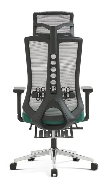 Executive Swivel Chair Mesh Comfortable High Back Luxury Ergonomic Home Office Chair with Footrest view 4