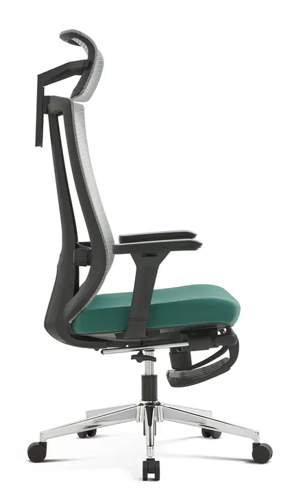 Executive Swivel Chair Mesh Comfortable High Back Luxury Ergonomic Home Office Chair with Footrest view 3