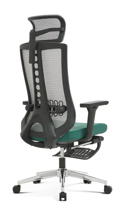 Executive Swivel Chair Mesh Comfortable High Back Luxury Ergonomic Home Office Chair with Footrest view 5