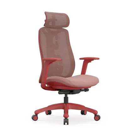 New Arrival Office Chairs Luxury Ergonomic Mesh Office Desk Chairs with Adjustable Armrest Office Work Chair (New Design Loke Series) - Grey Mesh view 3