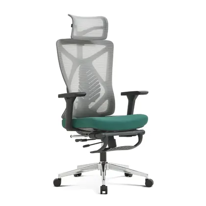 Hot Sales Swivel Office Furniture Plastic Home Desk Ergonomic Executive Chair with Footrest view 2