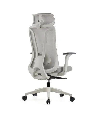 Modern Design Office Chair Ergonomic Executive Manager Chair (41 Series) - Light Grey Mesh view 4