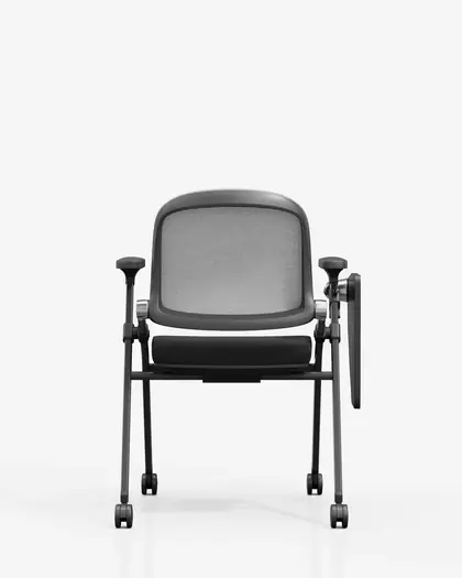 Training Chair University College Mesh Office Lecture Meeting Training Chair with Writing Tablet (PX-01 Series) - Black Frame view 4