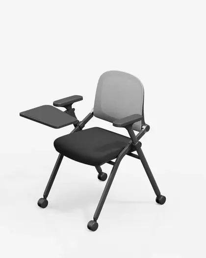Training Chair University College Mesh Office Lecture Meeting Training Chair with Writing Tablet (PX-01 Series) - Black Frame