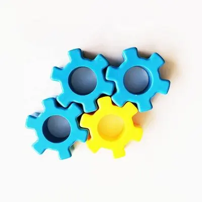 Custom Injection Plastic Spare Parts, Plastic Plum Gear, Cushion, Coupling Spider Coupling Plastic Cog