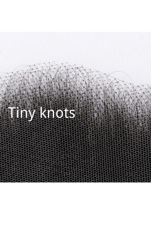 Lace frontal laid flat with the hairline edge visible and the lace material showing its soft texture