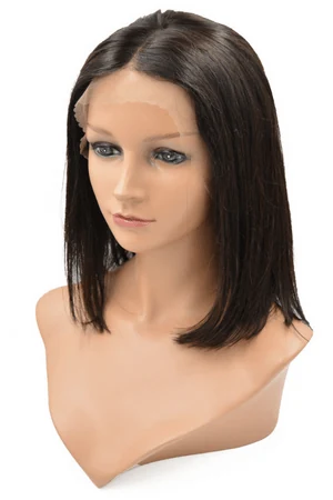 Underside of the lace front showing the French lace edge and reinforced edges