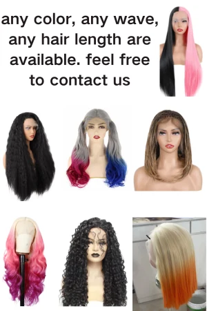 Wig styled on a mannequin head showing the ash brown to blonde ombre transition and loose waves