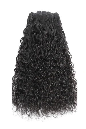 Side view of a bundle showing the machine double weft construction