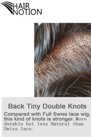 French lace toupee styled on a mannequin head showing the natural hairline