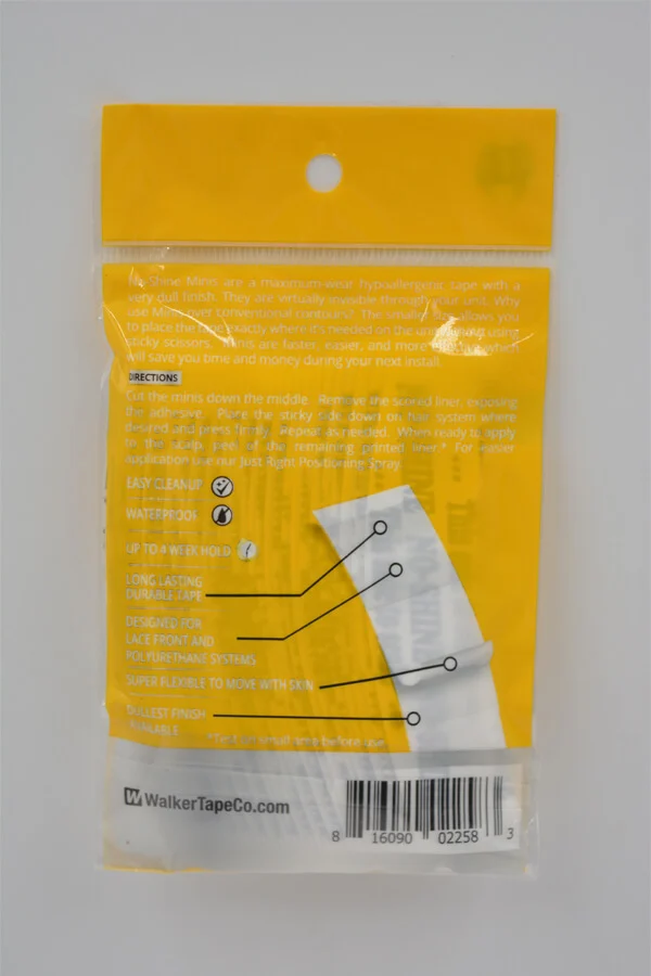 Close-up of a single tab showing the no-shine finish and adhesive layer