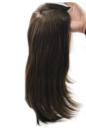 Side view of the SAURA topper showing how it blends with the natural hairline