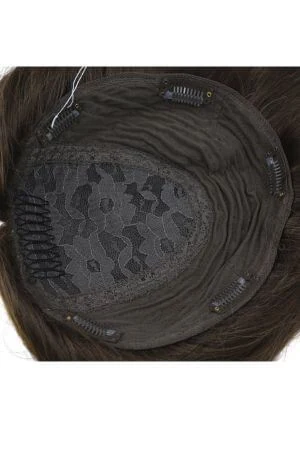 Underside of the SAURA silk top base showing the five clip-in points and even distribution