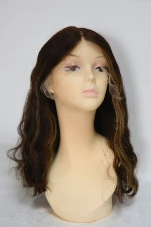 Back view of the BUTY wig showing the stretchable mesh cap and adjustable fit