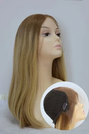MOLY HD lace front women's wig shown from above with the front hairline visible