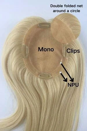Underside of the CHRM mono base showing the double folded net and four pressure-sensitive clips