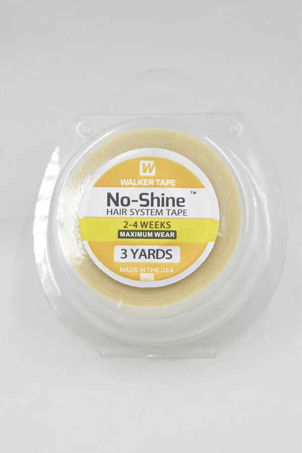 Close-up of the tape with the scored liner peeled back, revealing the adhesive surface