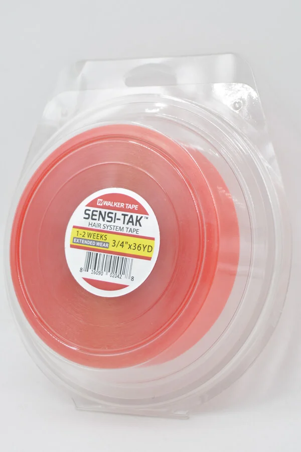 Sensi-Tak 3/4 inch by 36 yard adhesive double side walker tape roll with blue-foil label visible