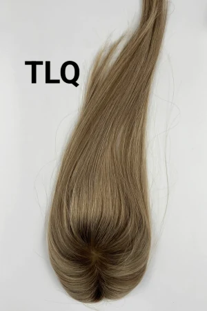 SDIVN hair topper styled on a mannequin head showing the front parting and natural look