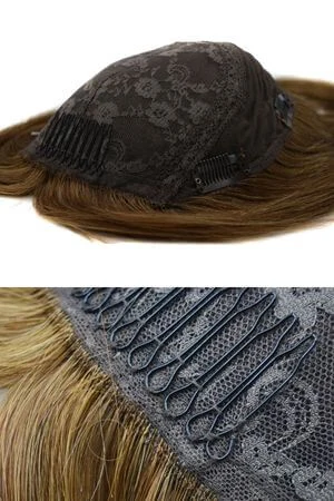 Underside of the SAURA topper showing the 5 clips and the flexible silk top base