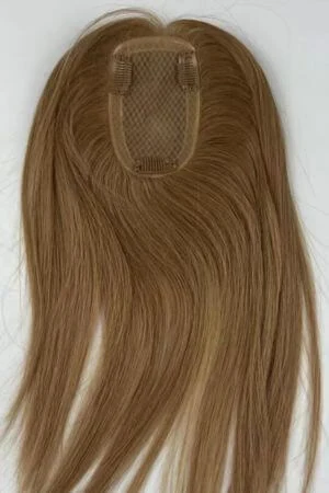 SDIVN silk topper for women shown from above with the silk top and front hairline visible