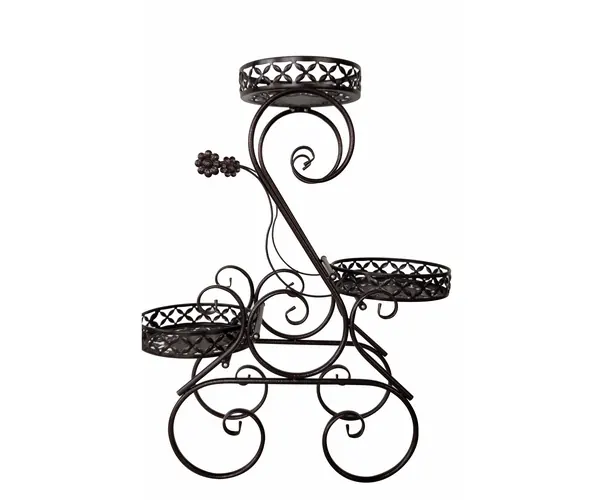 3-Tiered Scroll Classic Plant Stand HHAIPS02