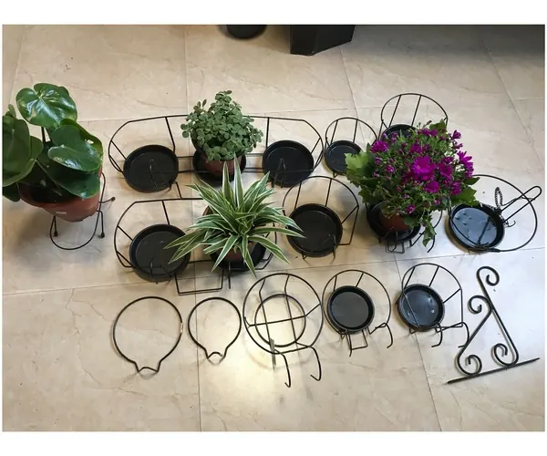 Art Iron Round Flower Box Holder: ALL