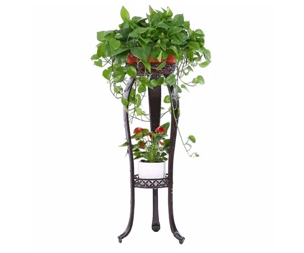 2-Tiered Scroll Classic Plant Stand