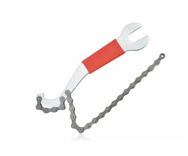Bicycle Bike Multi Function Lock Ring Wrench + Chain Whip + Pedal Spanner Tool