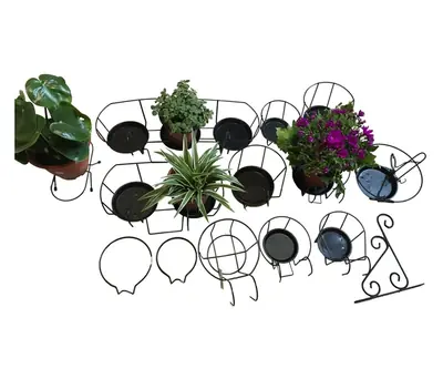 Art Iron Round Flower Box Holder: ALL