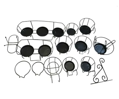 Art Iron Round Flower Box Holder: ALL view 2