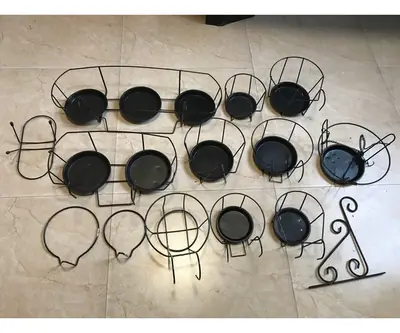 Art Iron Round Flower Box Holder: ALL view 4