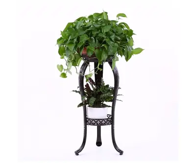 2-Tiered Scroll Classic Plant Stand view 3