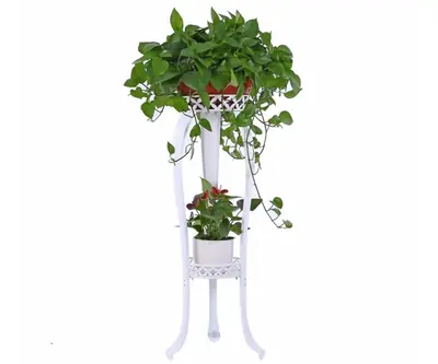 2-Tiered Scroll Classic Plant Stand view 4
