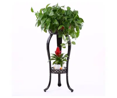 2-Tiered Scroll Classic Plant Stand view 5