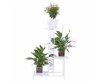 3-Tiered Square Plant Stand view 4