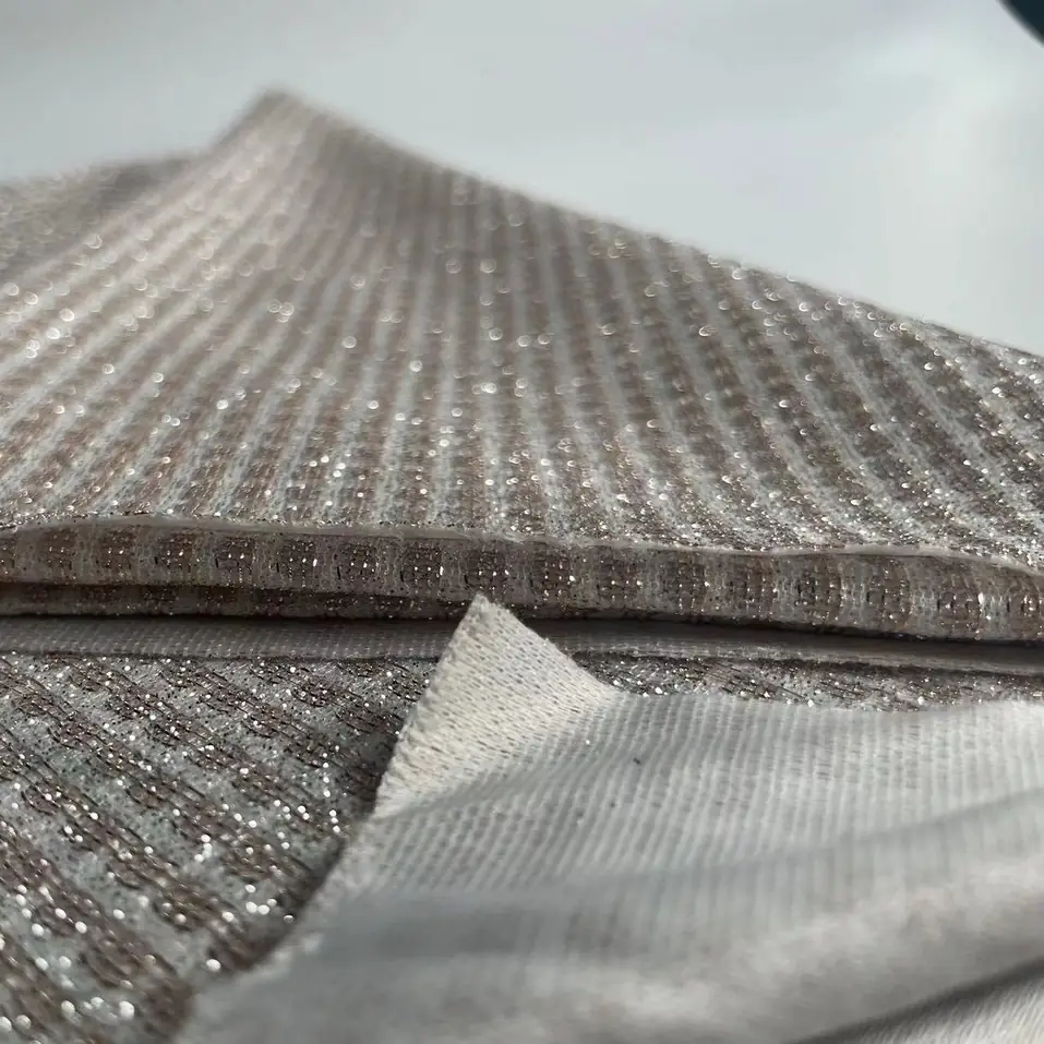 100%Polyester Sprinkle Gold Fabric - view 3