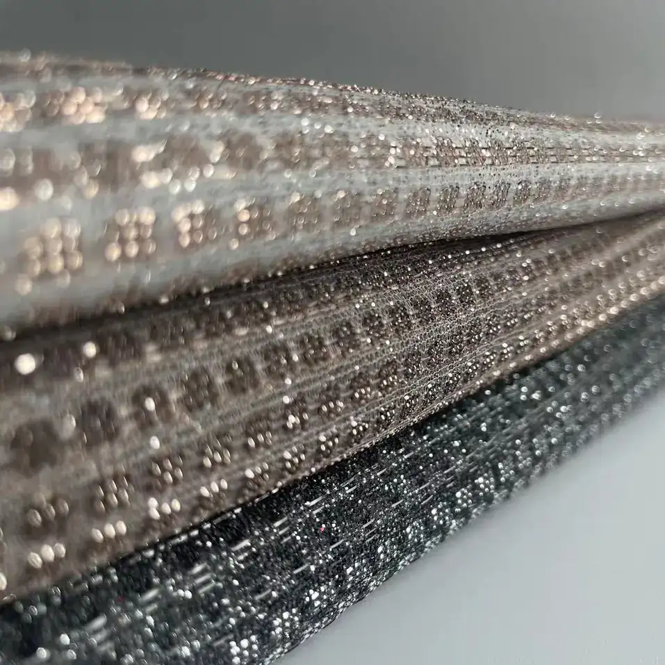 100%Polyester Sprinkle Gold Fabric