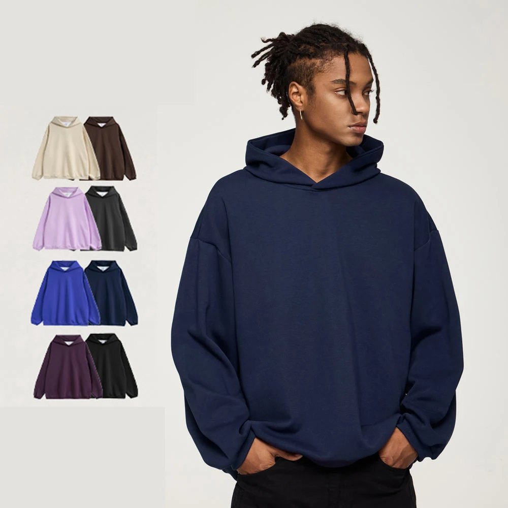 300 GSM Blank Oversized Hoodie Crop Hoodie Streetwear - view 6