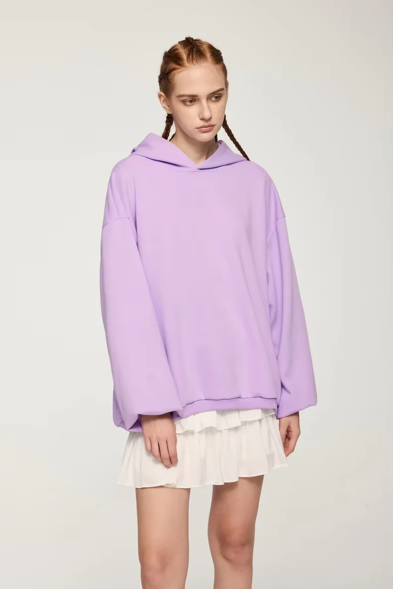 300 GSM Blank Oversized Hoodie Crop Hoodie Streetwear - view 3