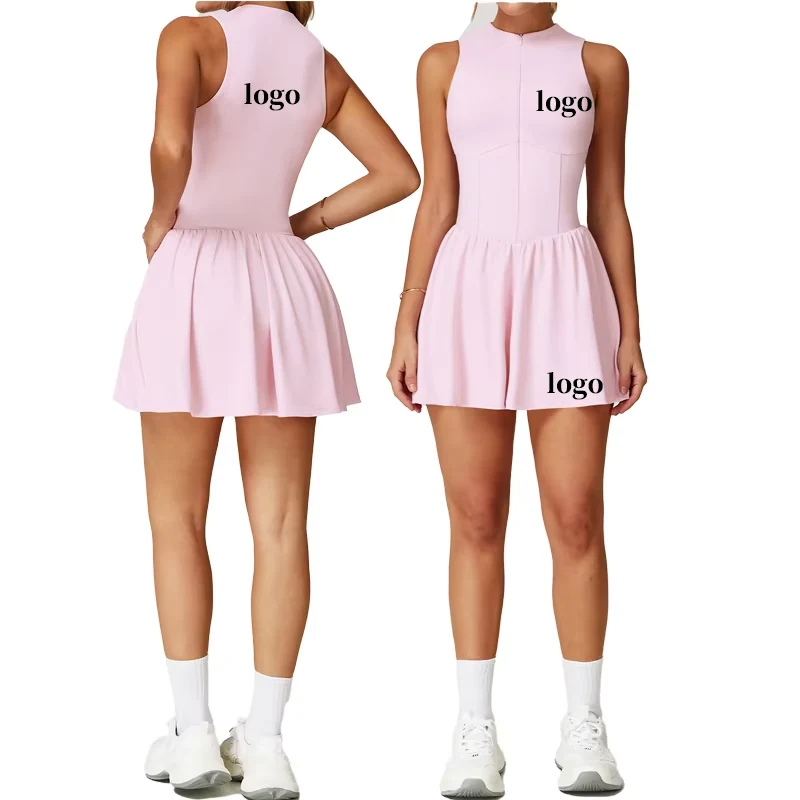 Custom Logo Women Outdoor Running Tennis Dress - view 6